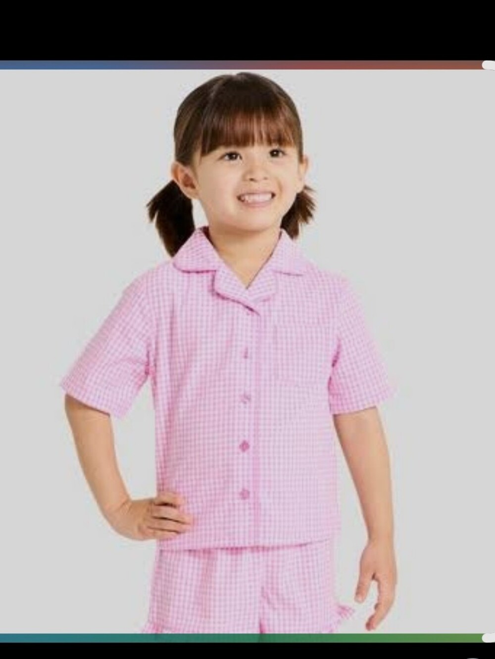 NWT Cat & Jack Pink Plaid 2 Pc Pajamas- L Or 10/12